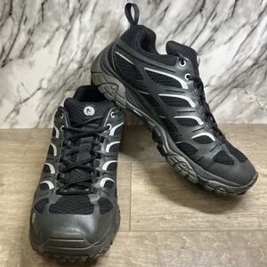Merrell Moab Edge 3 Shoes Mens Size 7.5 Gray/Black Hiking Walking Sneakers